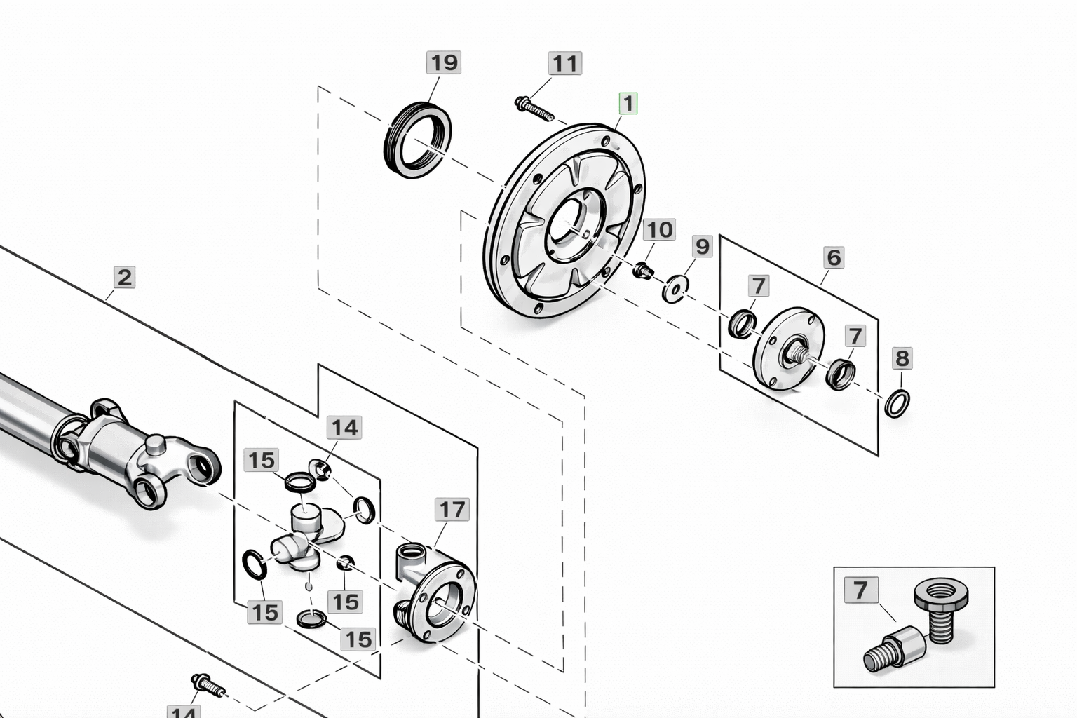 AMORTECEDOR DE TORÇÃO | JOHN DEERE | AL180458 - Image 2
