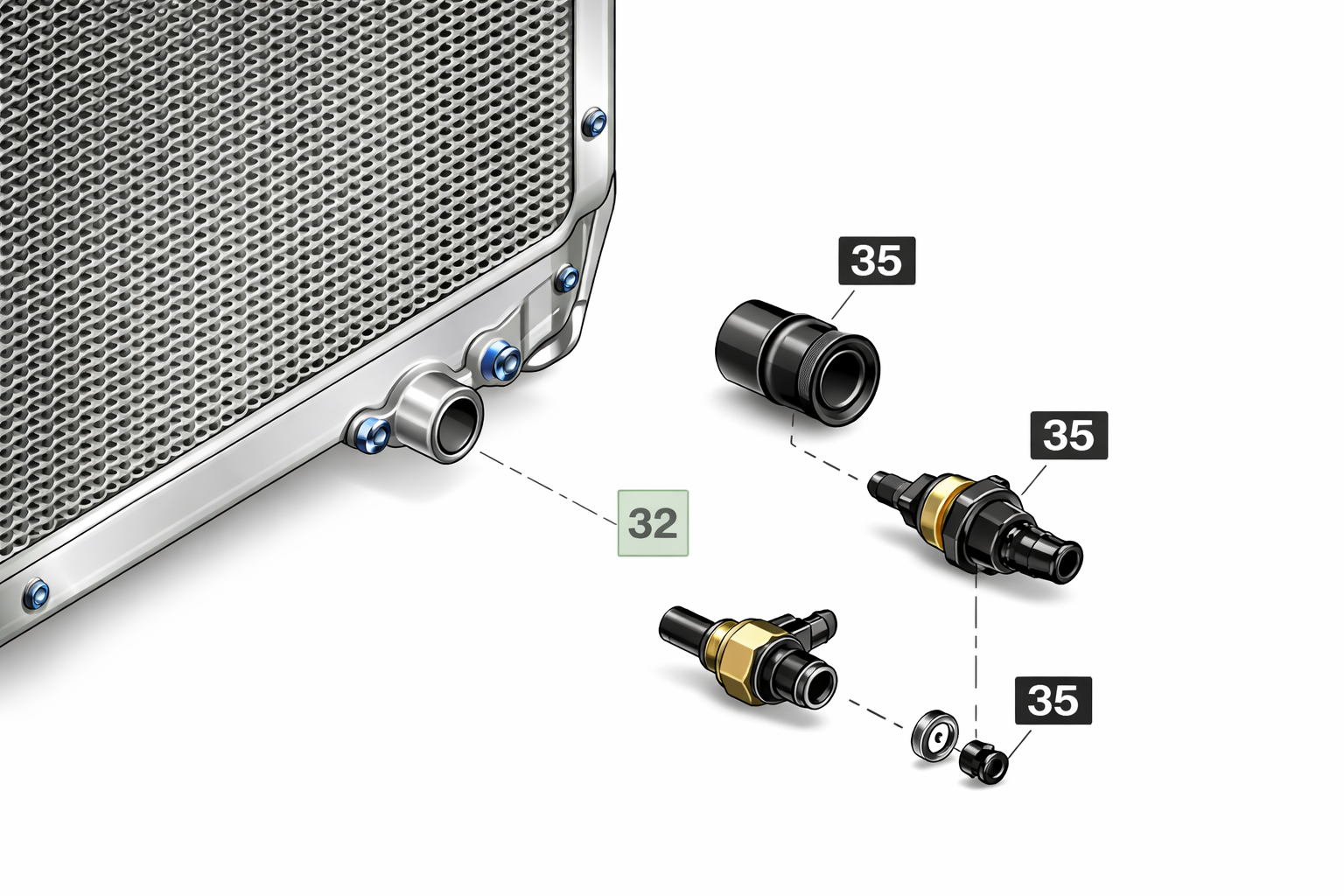 MANGUEIRA DO RADIADOR | JOHN DEERE | R248704 - Image 2