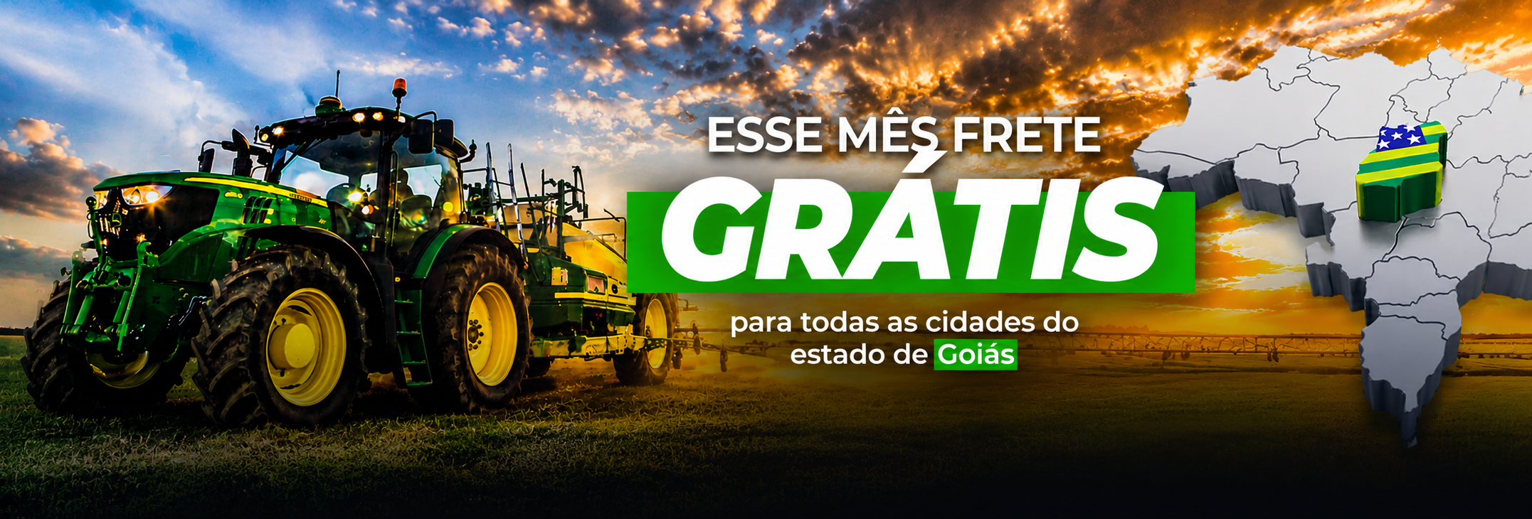 Imagem do slide: Banners Frete Grátis - Diferencial Agrícola