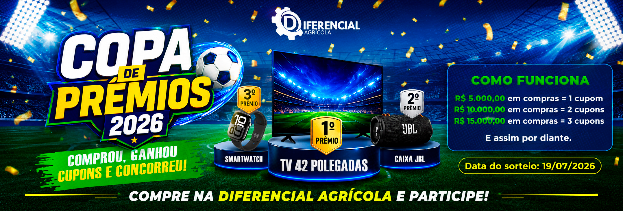 Imagem do slide: Capa – PRÉMIOS COPA DO MUNDO - Diferencial Agrícola
